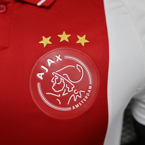 Player Version Ajax Home Soccer Jersey 2024 2025