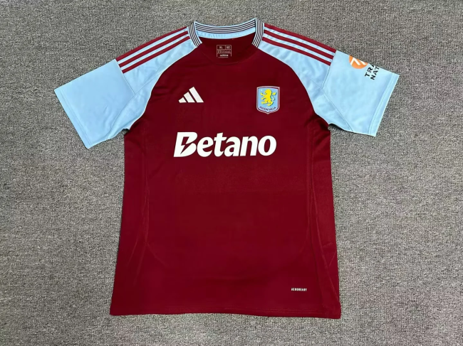 24-25 Aston Villa home soccer jersey