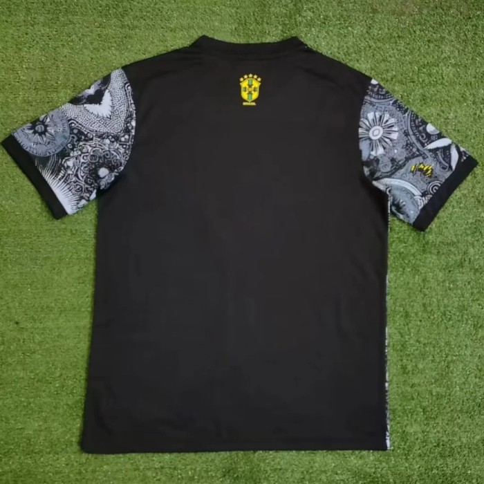 24-25 Brazil special version black soccer jersey size S-2XL