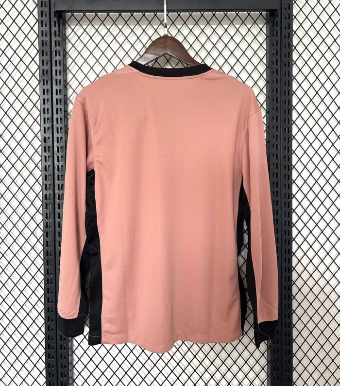 maillot extérieur manches longues paris 24-25 rose troisième taille S-4XL