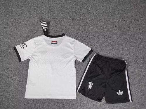 Kids Man United Third Away Soccer Uniform 2024 2025