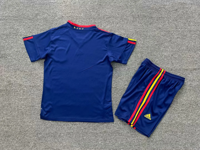 kids kit Retro 2010 Spain away soccer jersey size 16-28