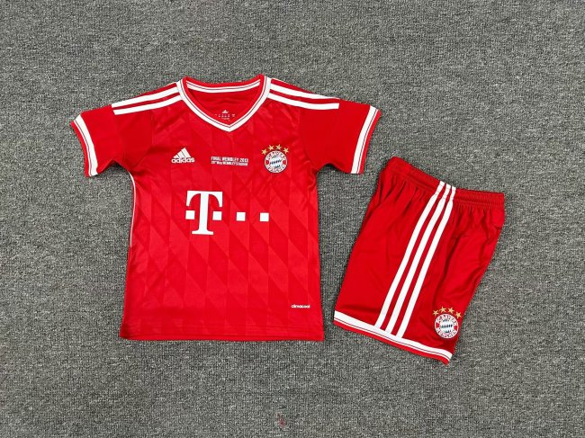Retro Kids Bayern Home Soccer Uniform 2013 2014