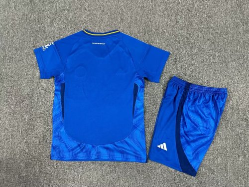 Kids Leicester City Home Soccer Uniform 2024 2025