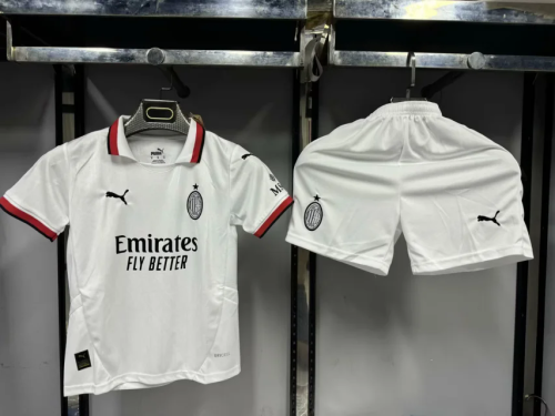 kids kit 24-25 AC Milan away soccer jersey