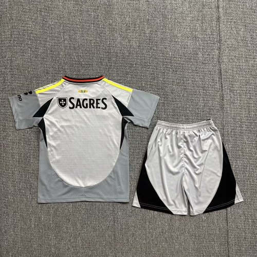 Kids Benfica Third Away Soccer Uniform 2024 2025