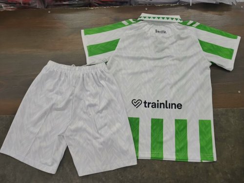 Kids Real Betis Home Soccer Uniform 2024 2025