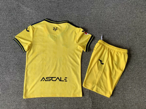 Kit infantil 24-25 Villarreal camiseta de fútbol amarilla local talla 16-28