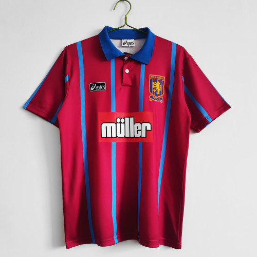 Retro 93-95 Aston Villa home soccer jersey size S-2XL