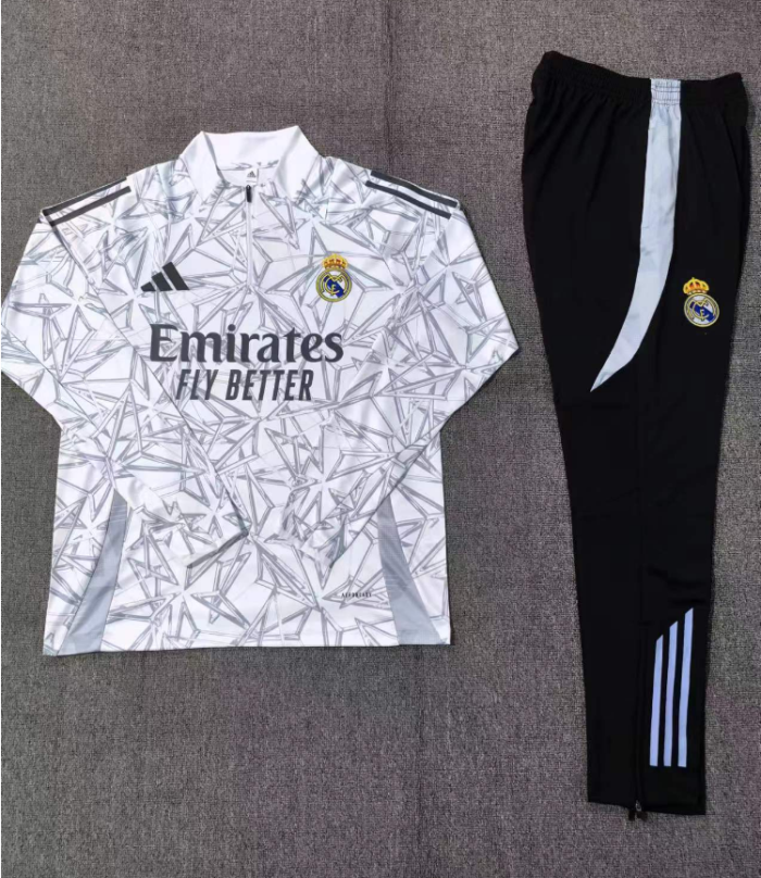 Kids Real Madrid Training Soccer Suit 2024 2025