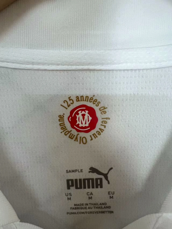 24-25 Marseille Anniversary version white soccer jersey size S-2XL