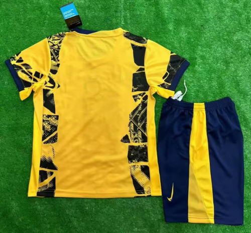 Kids Inter Third Away Soccer Uniform 2024 2025