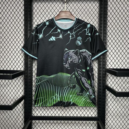 Real Madrid 2024_25 Special Edition Black and green Jersey S-XXL