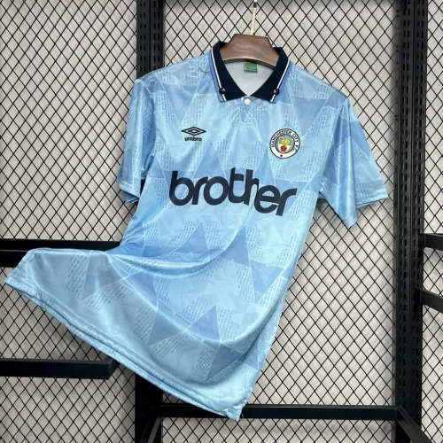 Manchester City 1989_91 Home Retro Jersey