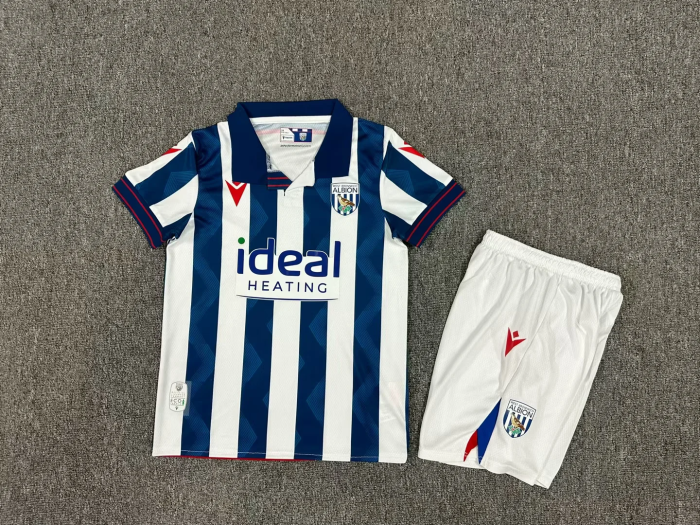 kids kit 24-25 West Bromwich Albion home soccer jersey size 16-28