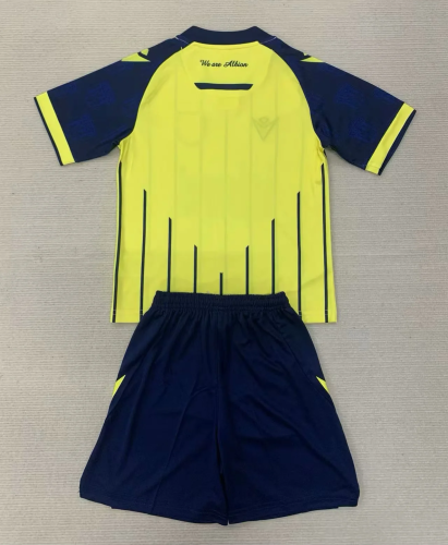 kids kit 24-25 West Bromwich Albion away soccer jersey size 16-28