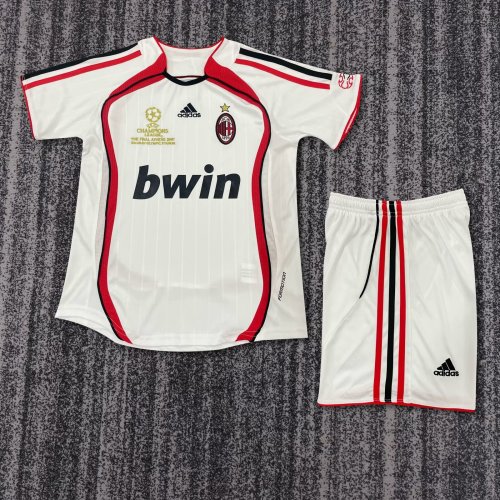 Kids AC MILAN Away Soccer Uniform 2006 2007 