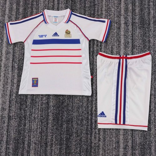 Retro France Away Soccer Uniform 1998 