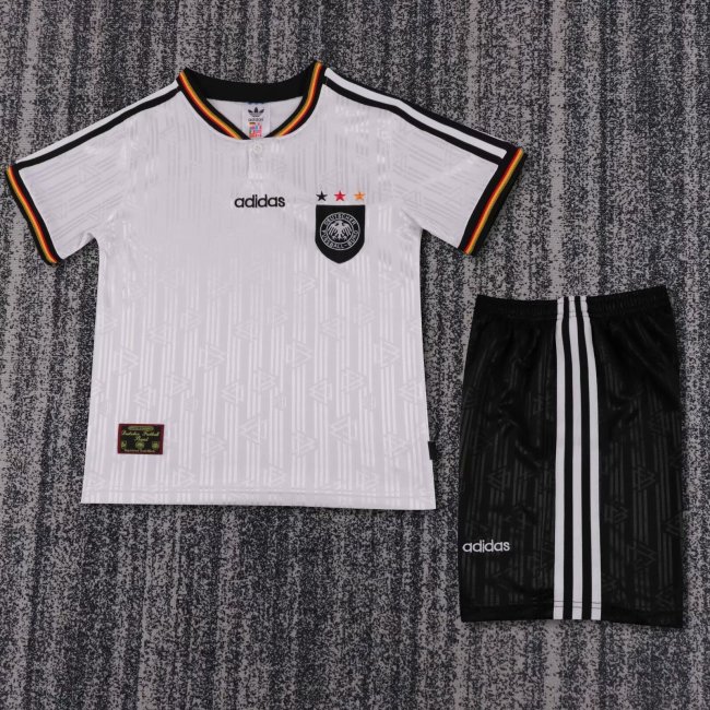 Kids Germany Home Soccer Uniform 1996  