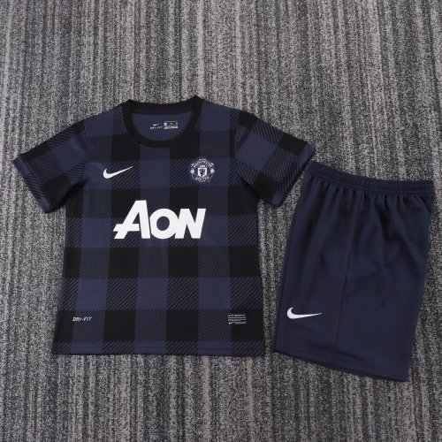 Kids Man United Away Soccer Uniform 2013 2014 