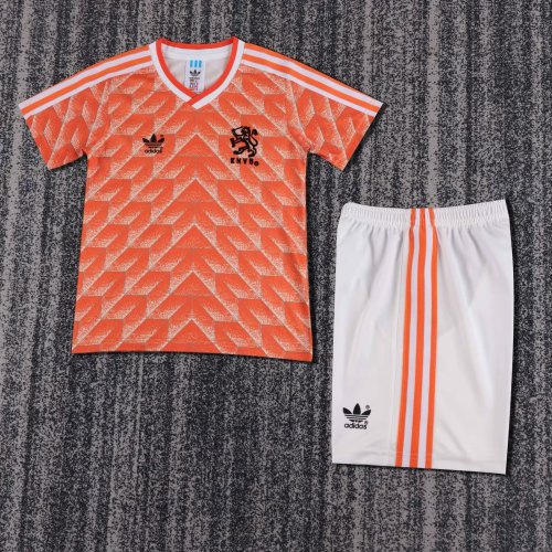 Retro Netherland Home Soccer Uniform 1998 