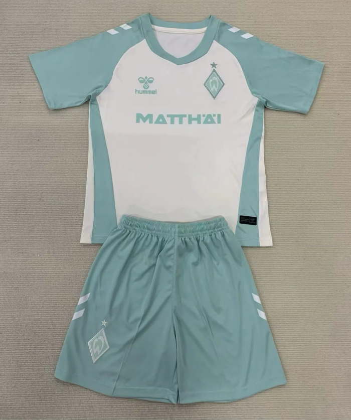 kids kit 24-25 Werder Bremen away soccer jersey size 16-28