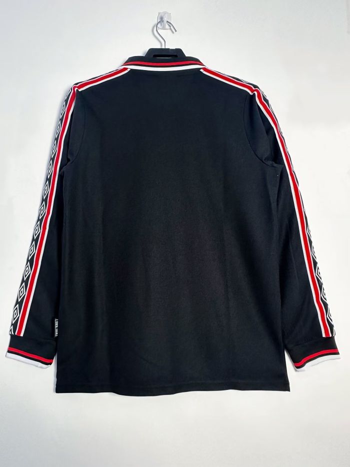 MAN UTD 1999 black away long sleeve S-XXL