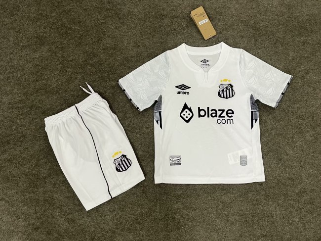 Kids Santos Home Soccer Uniform 2025 2026