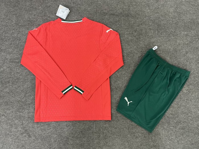 LS Kids 2025 Portugal Home jersey+shorts