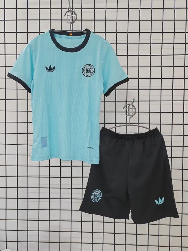 Blue Kids 125th Kids Germany Souvenir Soccer Uniform