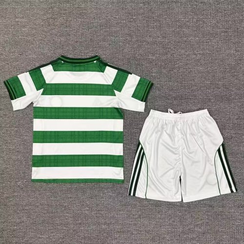 Kids Celtic Home Soccer Uniform 2025 2026