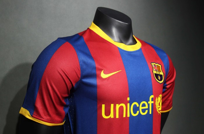 Retro 2010-11 Barca Jersey Home Barcelona