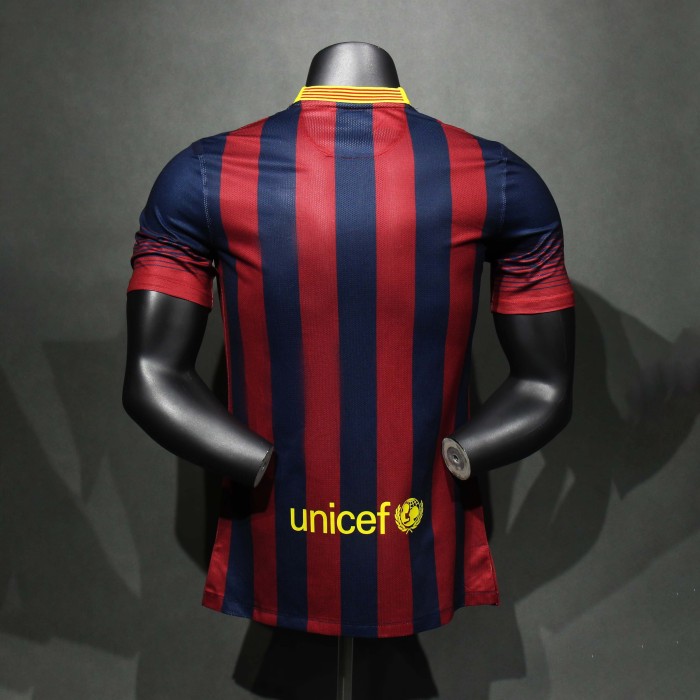 Retro 2013-14 Barcelona Jersey Home
