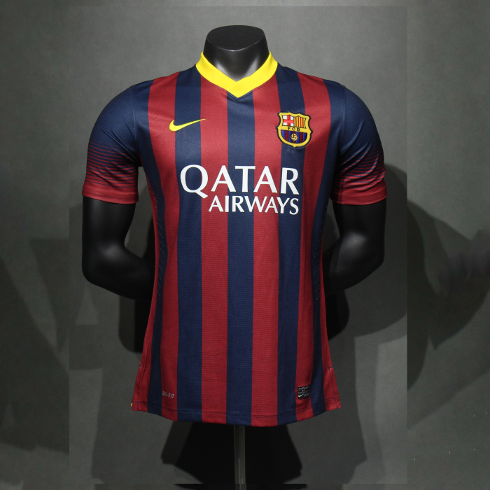 Retro 2013-14 Barcelona Jersey Home