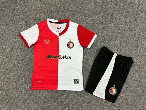 Kids Feyenoord set Home Soccer Uniform 2025 2026
