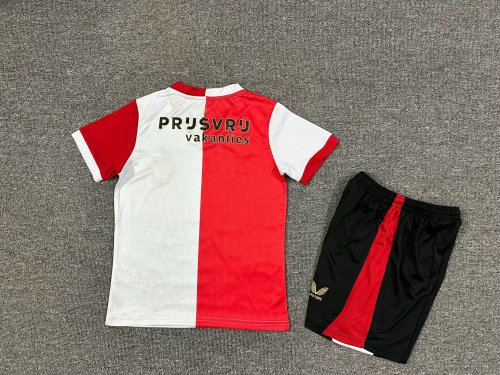 Kids Feyenoord set Home Soccer Uniform 2025 2026
