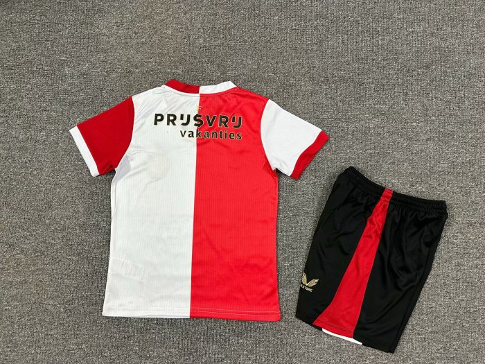 Kids Feyenoord set Home Soccer Uniform 2025 2026