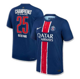 25 CHAMPIONS OF EUROPE Final 2024-25 PSG Jersey