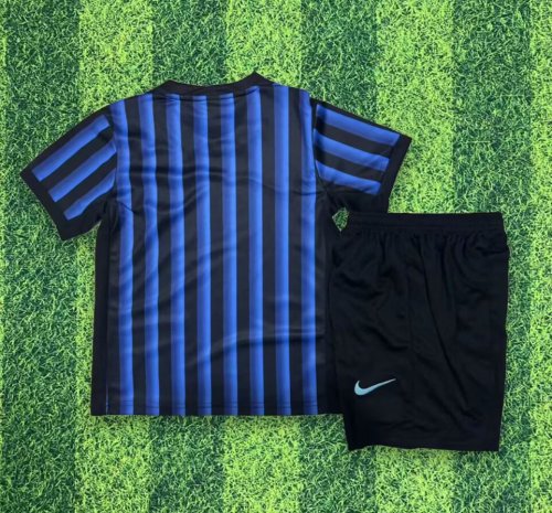 Kids Inter Home Soccer Uniform 2025 2026