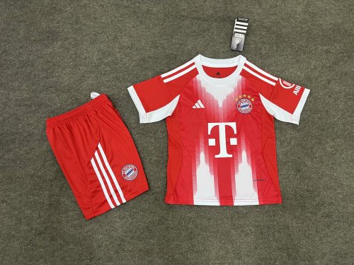 Kids Bayern set Home Soccer Uniform 2025 2026