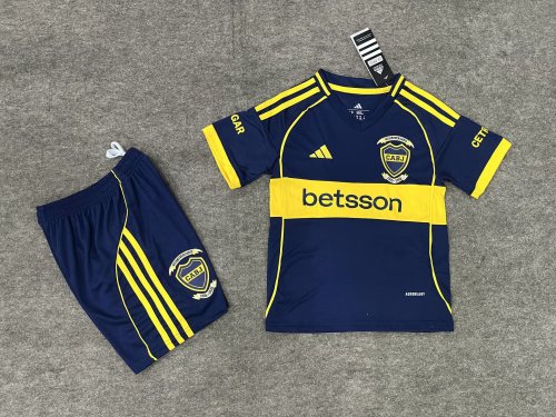 Kids Boca Souvenir Soccer Uniform 2025 2026