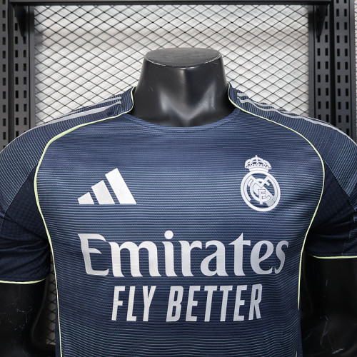25-26 player version REAL MADRID jersey size S-2XL away