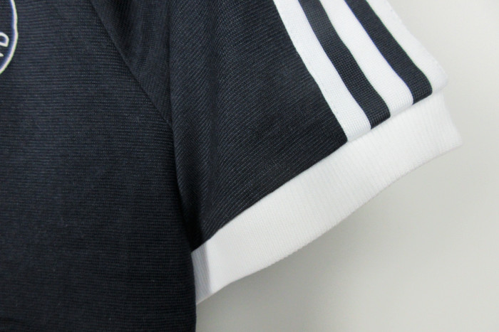 Germany Retro Cotton T-shirt White and Black