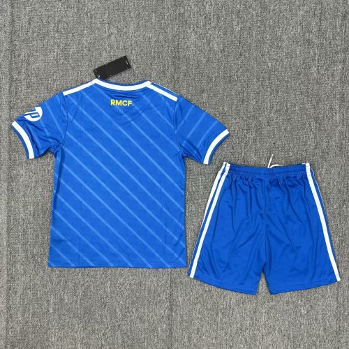 Kids Real Madrid 3rd Soccer Uniform 2025 2026