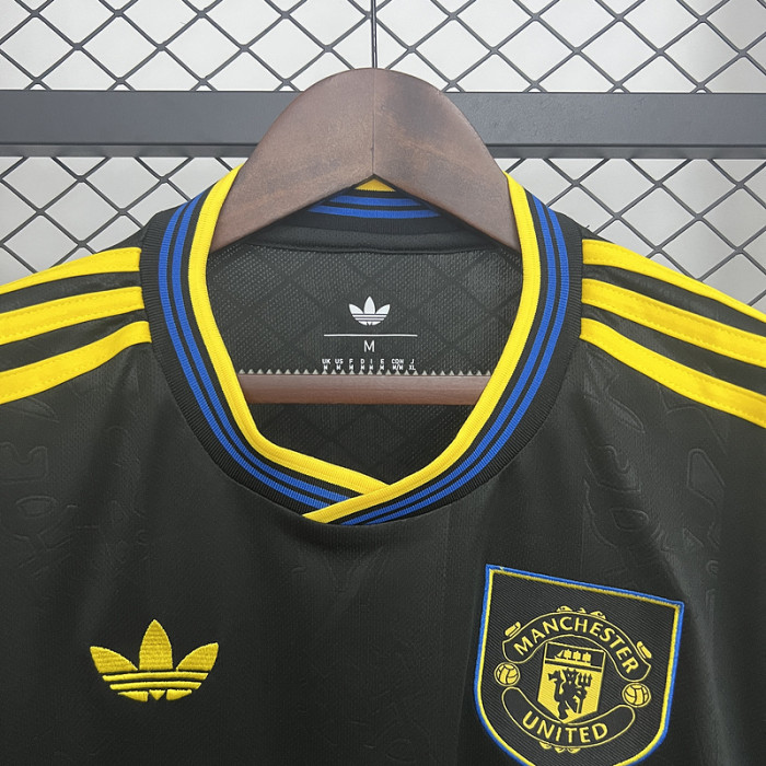 25-26  Man United Black Jersey S-4XL