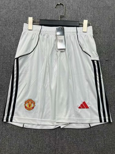 Man United Home Soccer Shorts 2025 2026