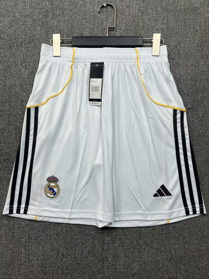 Real Madrid Home Soccer Shorts 2025 2026