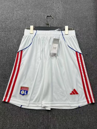 Lyon Home Soccer Shorts 25 26