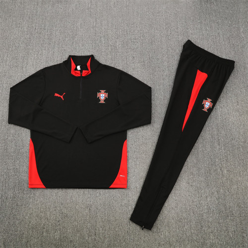 Portugal Black 25-26 Training Soccer suit