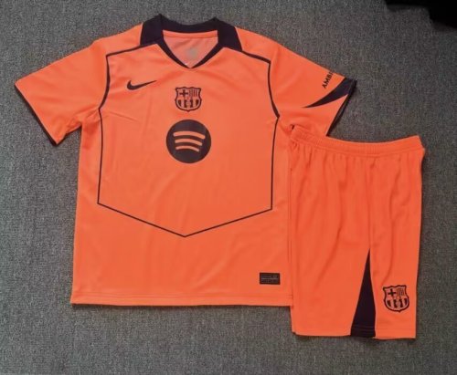 Barcelona Kids 3 rd Soccer Uniform 2025 2026